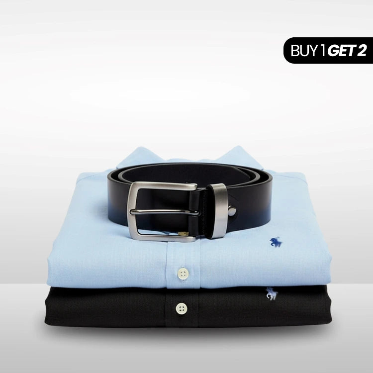 [Buy 1 Get 2] Premium Linen Dress Shirt