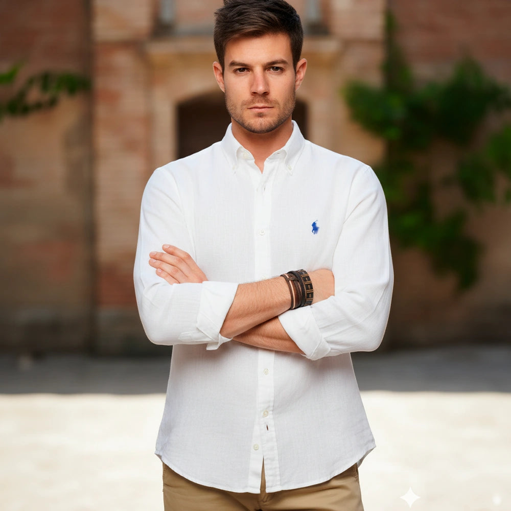 [Buy 1 Get 2] Premium Linen Dress Shirt